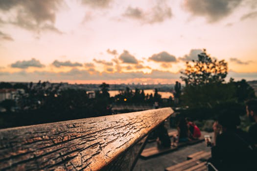 community gathering in an urban park