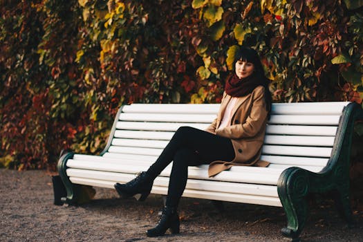 A peaceful urban park with people relaxing