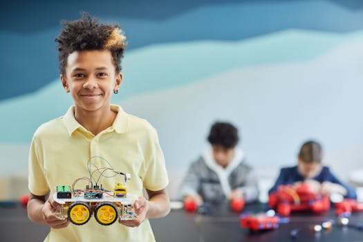 smiling students in a classroom