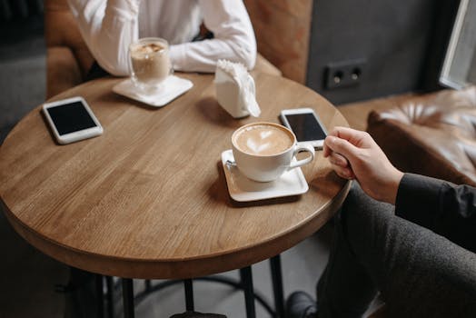 people in a cozy café chatting