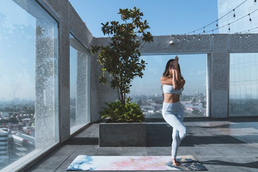 people enjoying outdoor yoga