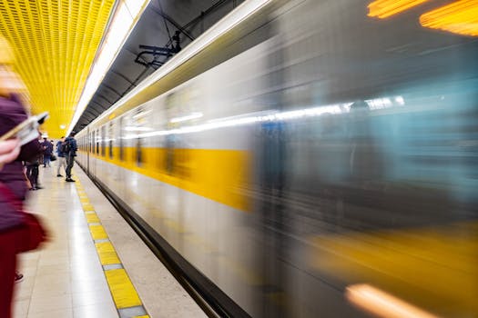 busy subway station