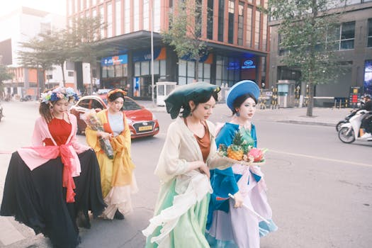 colorful street festival