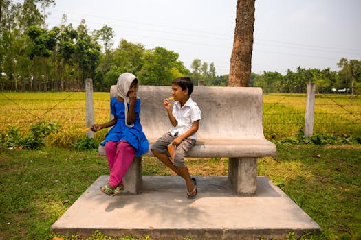 Family enjoying a picnic in a park