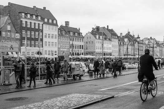 Biking in Copenhagen