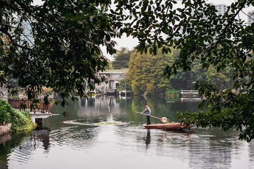 tranquil park scene