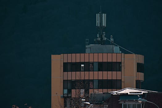 green roof on a city building